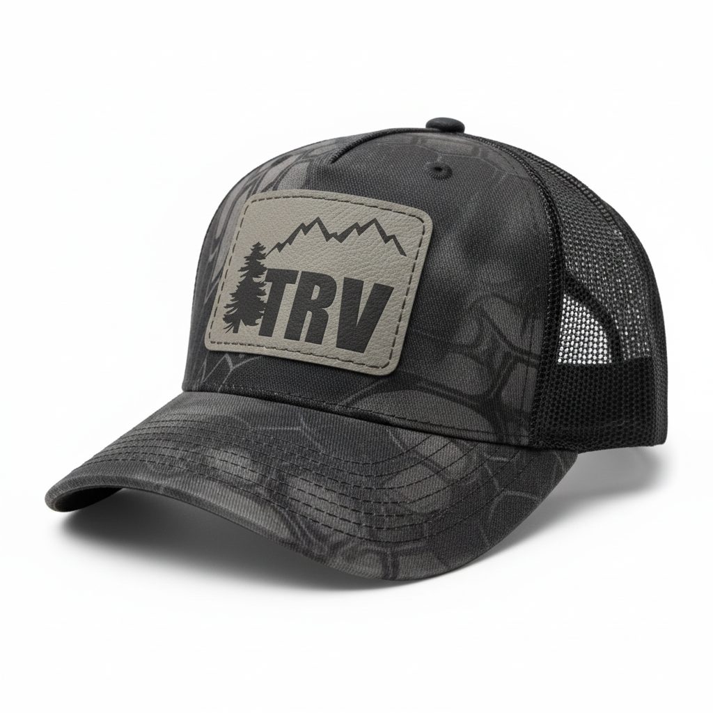 TRV Black Hat – White Background with Shadow