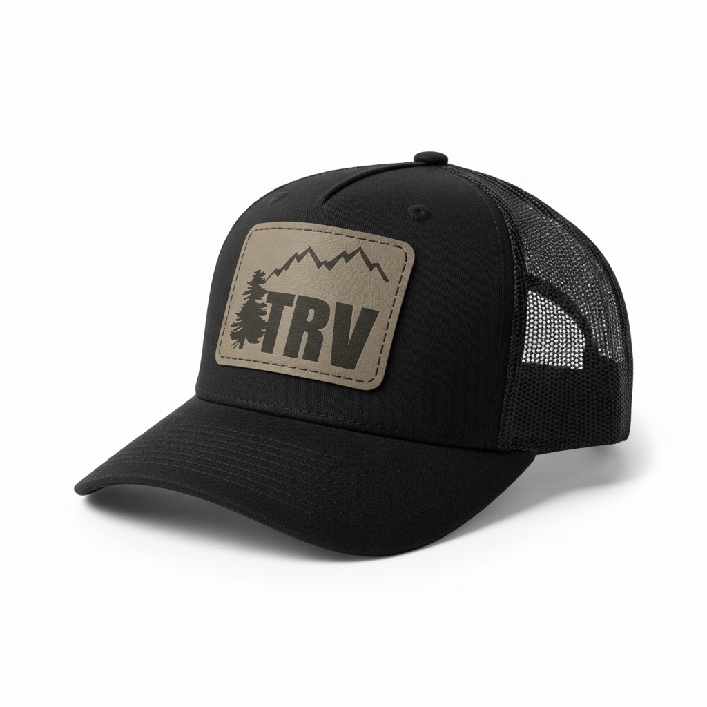 TRV Charcoal Hat – White Background with Shadow