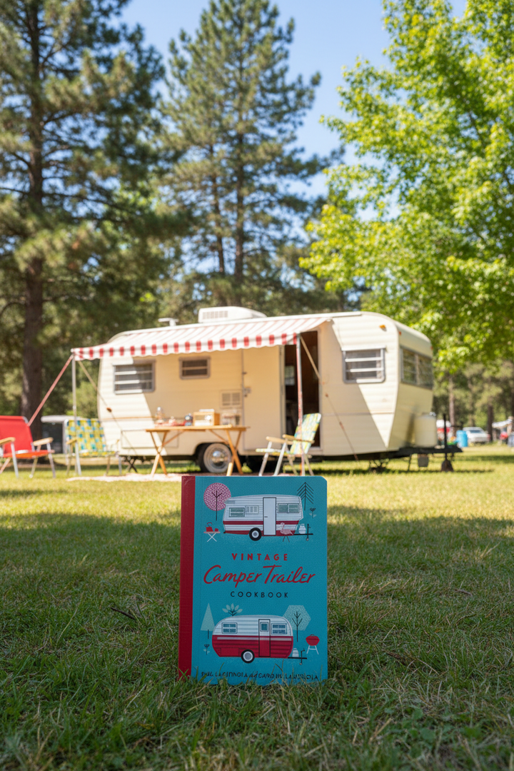 Vintage Camper Trailer Cookbook - Trailer Scene