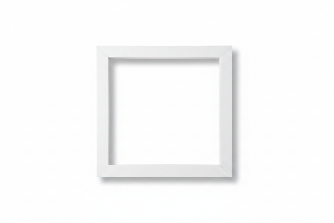 White Window Frame with Drop Shadow