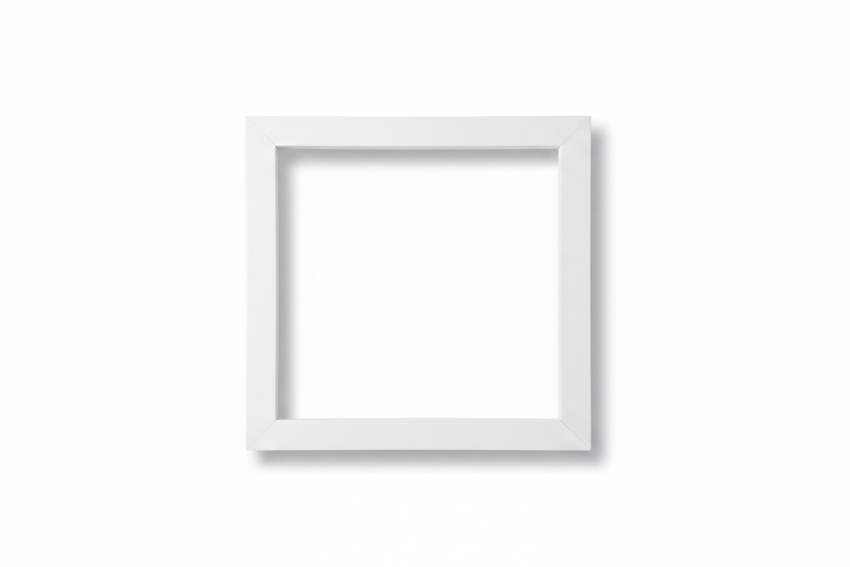 White Window Frame with Drop Shadow